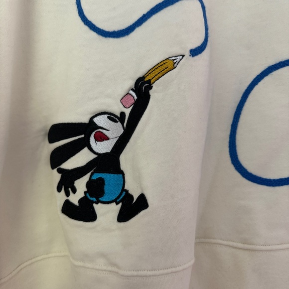 Oswald the Lucky Rabbit sketch turtleneck sweater Women’s size XL - Picture 2 of 5